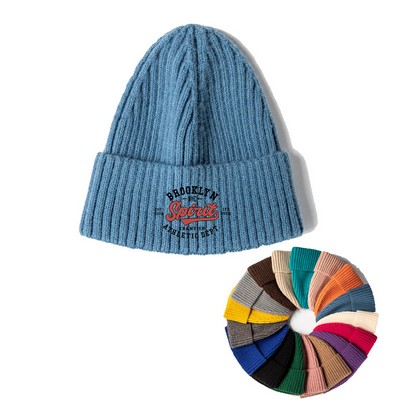 Knit Thick Warm Beanie Hat